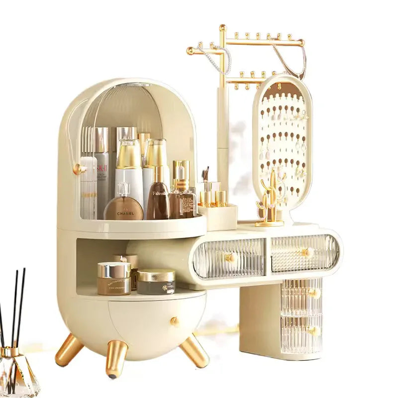 Dustproof Jewelry Storage Box with Drawers - Clarify.pk