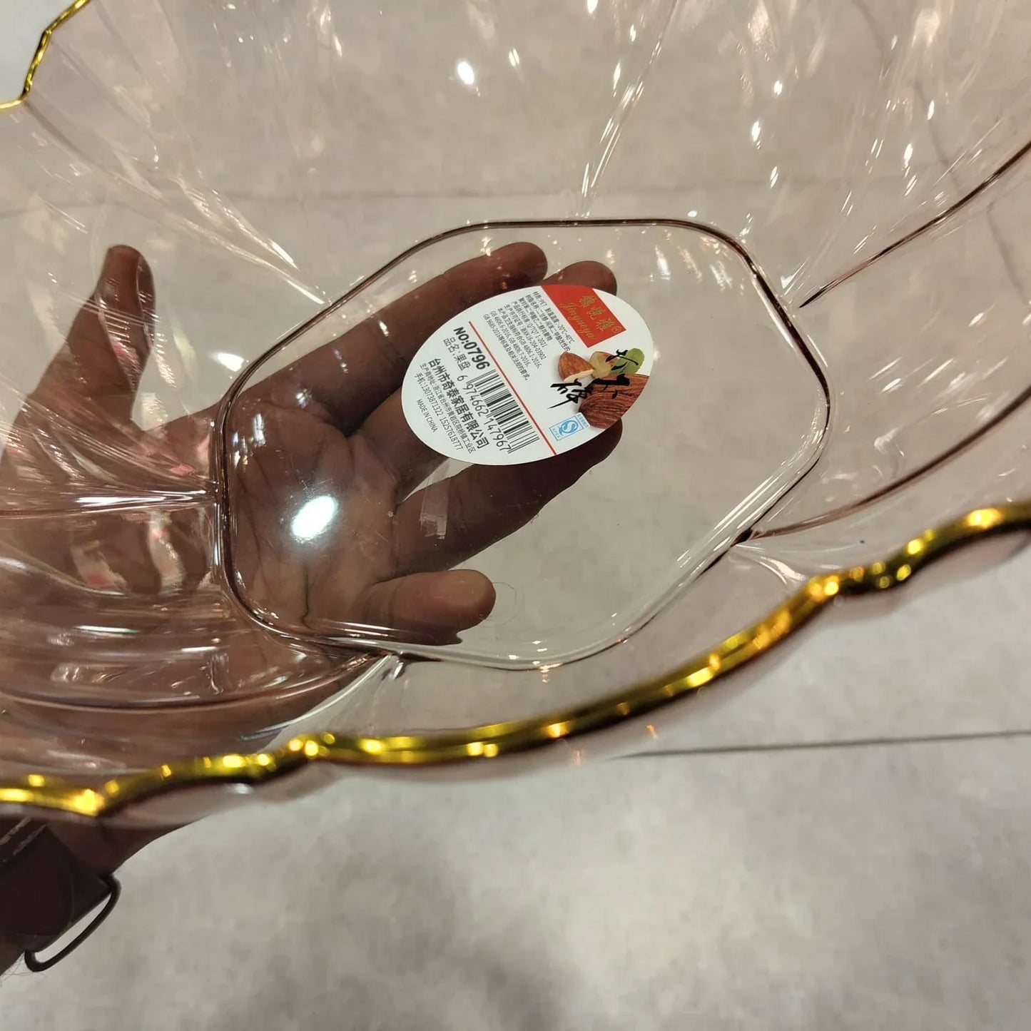 European Style Glass Fruit Bowl – Elegant Tableware - Clarify.pk