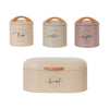 Luxury Kitchen Storage Canister Set with Wooden Lids - Clarify.pk