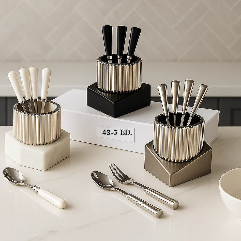 Ceramic 6pcs Fork Set – Elegant Dining Cutlery Set