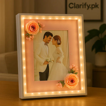 LED Couple Photo Frame – Romantic Decorative Gift - Clarify.pk