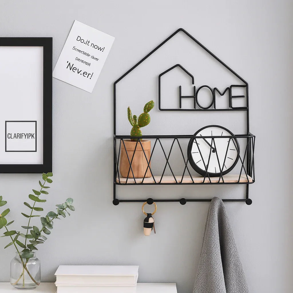 Creative Wall-Mounted Shelf – Stylish Organizer Home designed - Clarify.pk