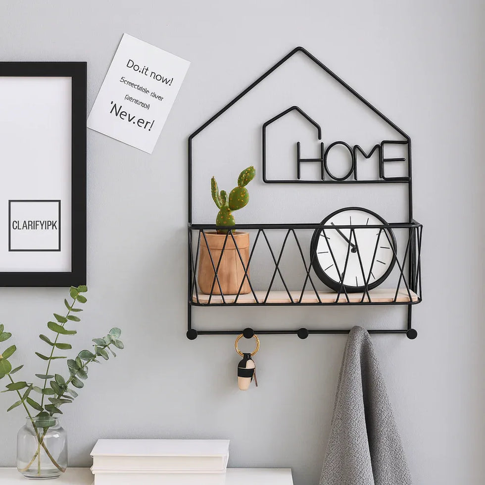 Creative Wall-Mounted Shelf – Stylish Organizer Home designed - Clarify.pk