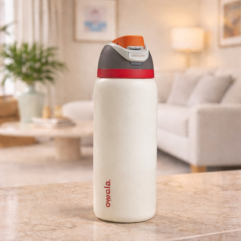 Owala FreeSip® Insulated Stainless Steel Water Bottle – 32oz Ivory White MJ