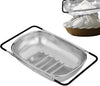 Stainless Steel Oval Colander with Fine Mesh & Expandable Handles
