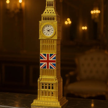 Metal Golden BigBen Tower – Luxury Decorative Showpiece - Clarify.pk