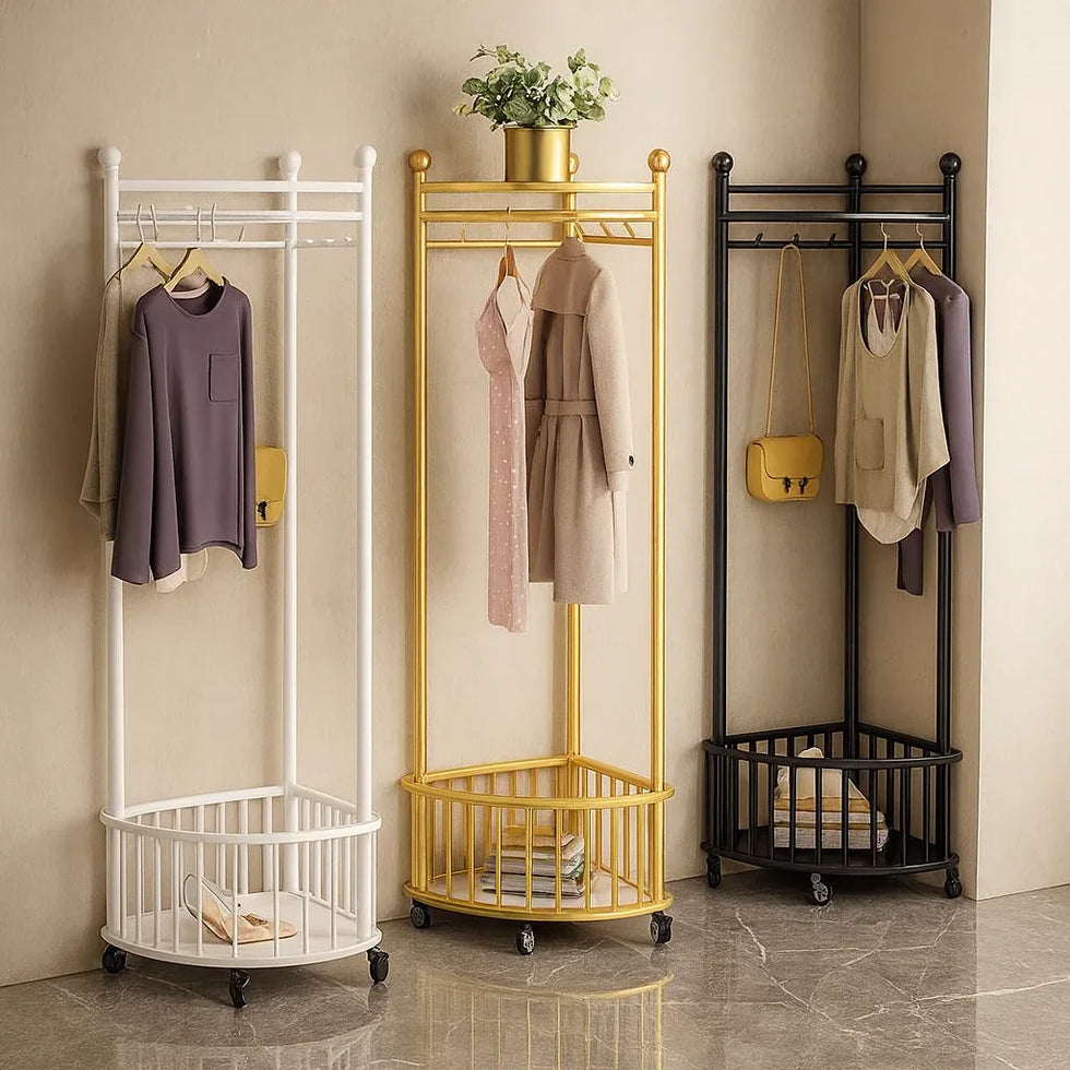 Heavy Duty Iron Corner Rack – Kitchen & Home Storage