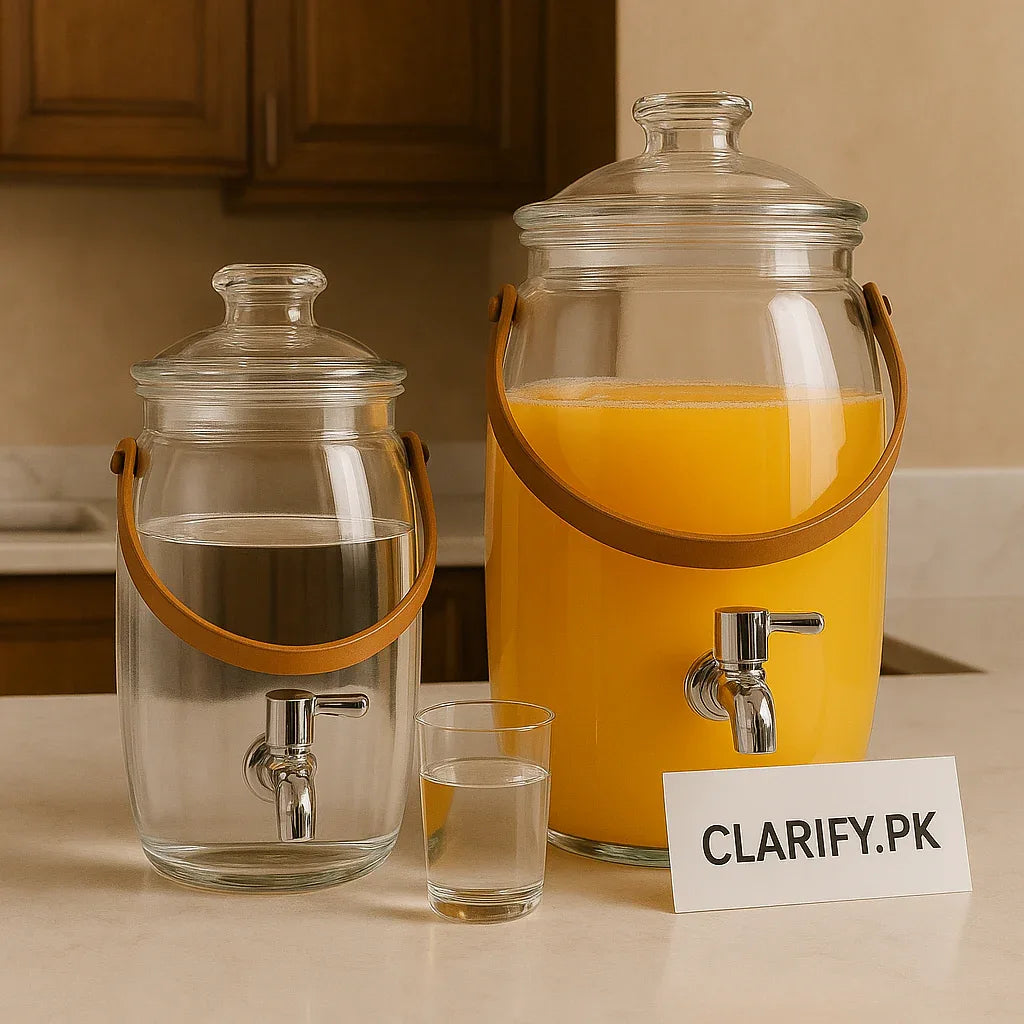 Acrylic Beverage Cooler – Pack of 2 Durable Dispensers - Clarify.pk