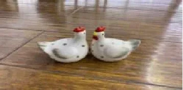 Chicken Shape Ceramic Salt & Pepper Jar Set - Clarify.pk