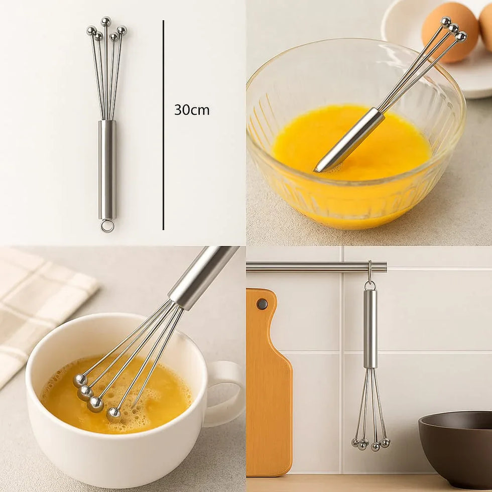 Egg Ball Style Egg Beater – Hand Whisk for Kitchen