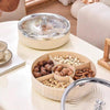 Luxury Dry Fruit Box with Lid – 5 Section Serving Tray NC