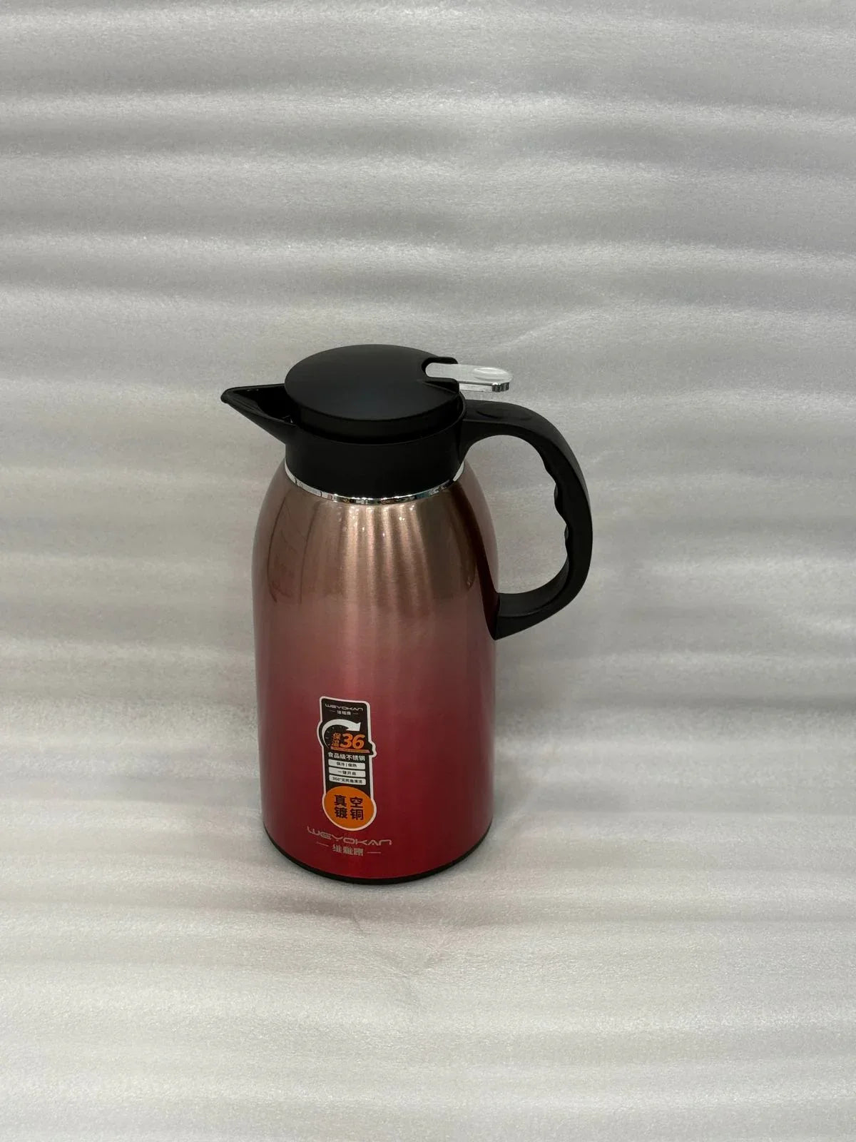2.2L Stainless Steel Thermal Flask – Red Hot & Cold Bottle - Clarify.pk