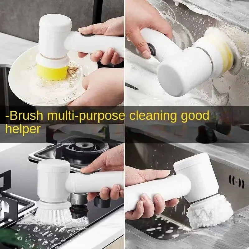 5 in 1 Electric Cleaning Brush for Household Use - Clarify.pk