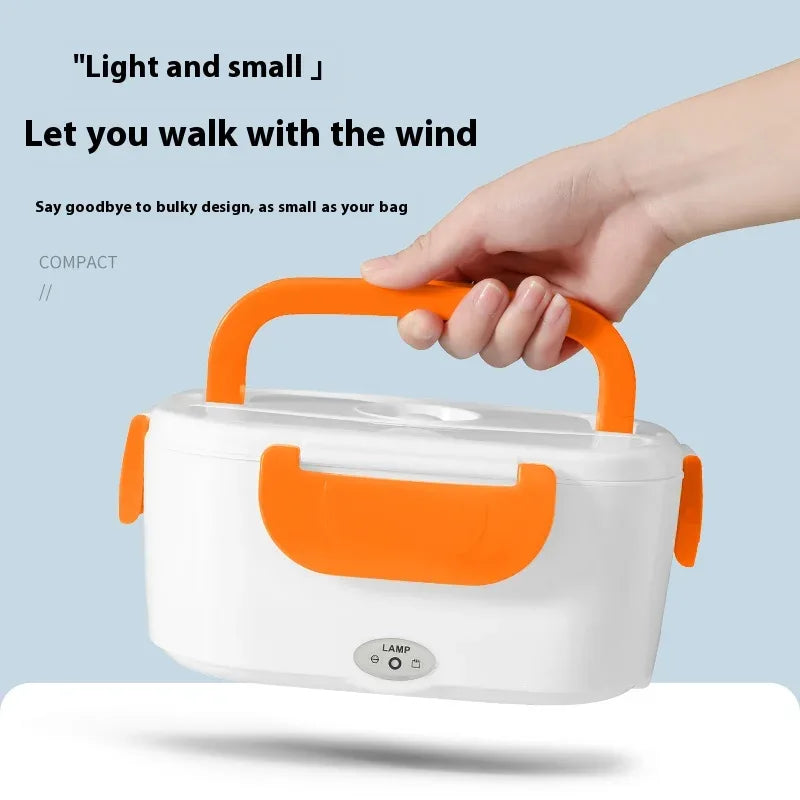 Electric Heated Lunch Box with Portable Handle - Clarify.pk