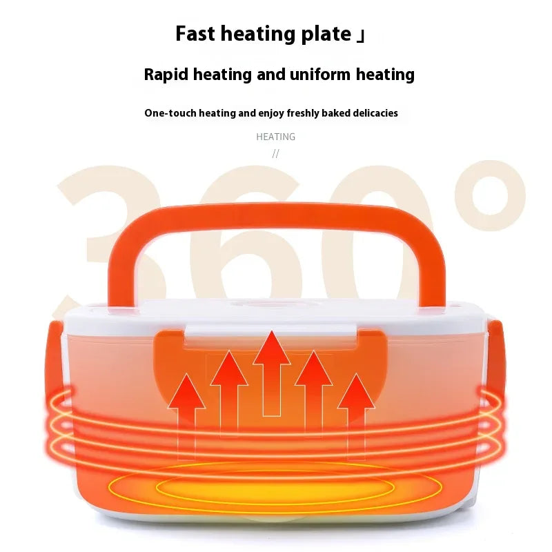 Electric Heated Lunch Box with Portable Handle