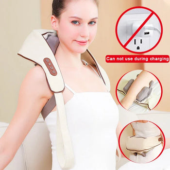 Electric Neck and Shoulder Massager with Shiatsu Pain Relief - Clarify.pk
