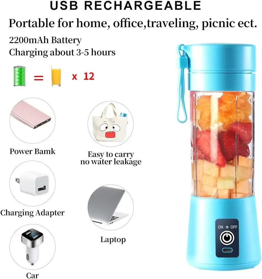 Electric USB Juicer Blender Portable - Clarify.pk