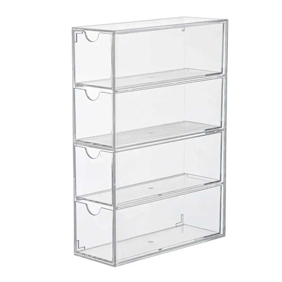 Clear Sunglasses Storage Box with Drawers