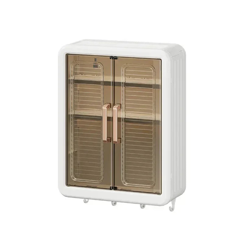 Wall Mounted Bathroom Storage Cabinet with Hooks - Clarify.pk