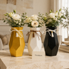 Geometric Ribbon-Tie Decorative Flower Vase