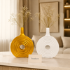 Concentric Circle Sculptural Flower Vase