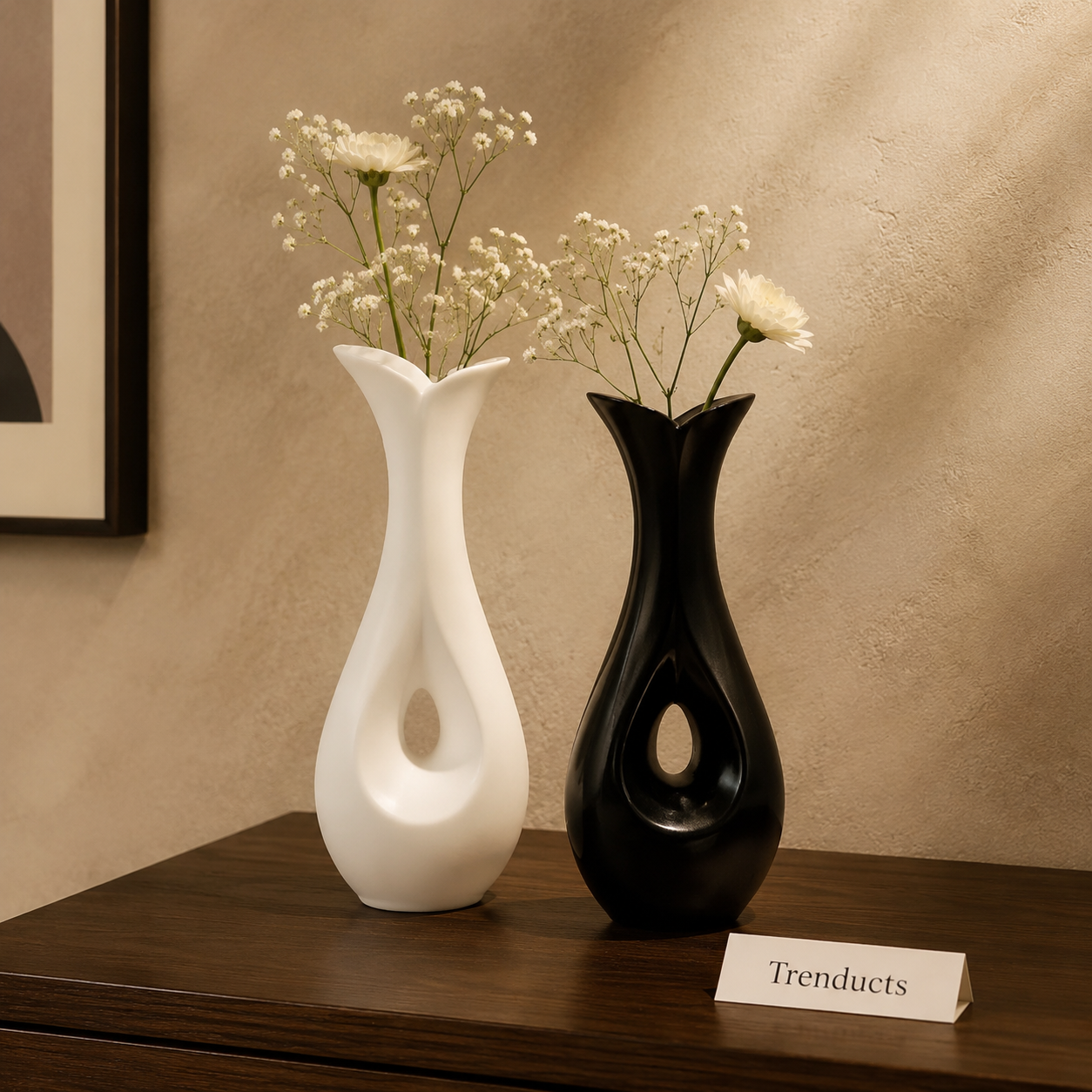 Teardrop Cutout Decorative Flower Vase