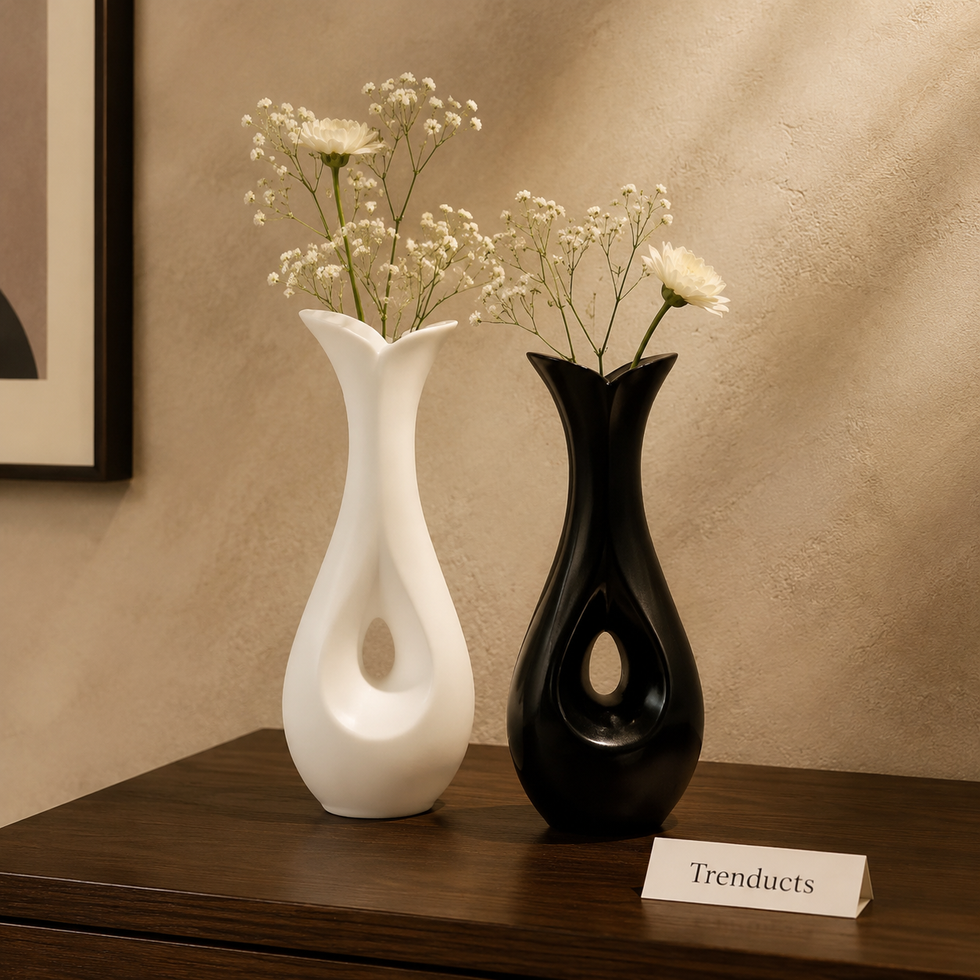 Teardrop Cutout Decorative Flower Vase