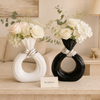 Ribbon-Knot Ring Decorative Flower Vase