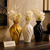 Fluted Swirl Decorative Flower Vase
