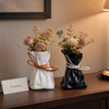 Bow-Tie Sack-Shape Decorative Flower Vase
