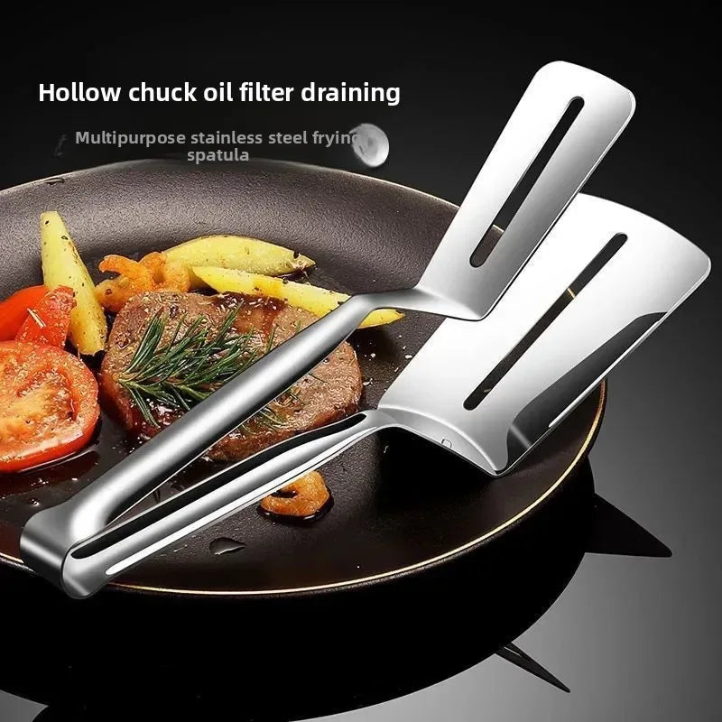 Extra Thick Stainless Steel Spatula for Frying - Clarify.pk