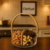 Clear Dry Fruit & Chocolate Divider Dish - Clarify.pk