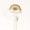 Rainbow Silicone Straw Stopper – Dust-Proof Protective Cover MJ