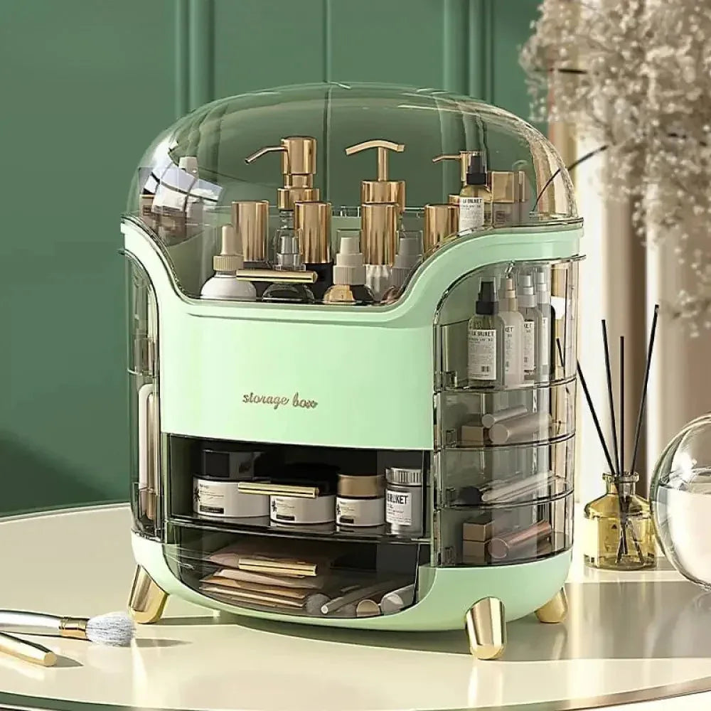 Luxury Cosmetic Organizer for Elegant Desktop Storage Solutions