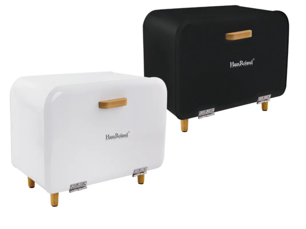 Bread Box with Wooden Legs – Modern Kitchen Storage - Clarify.pk