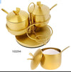 Golden Stainless Steel 3pcs Spice Containers Set - Trenducts.pk