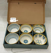 Luxury Ceramic Bowl Pack of 6 – Elegant Blue Pattern Collection - Clarify.pk