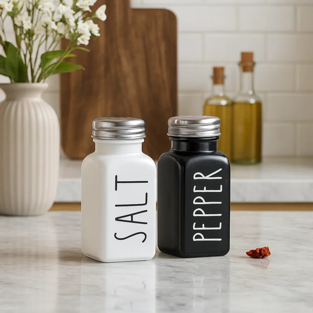 Salt & Pepper Shaker Pair – Elegant Tabletop Set - Clarify.pk