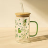 Transparent Glass Mug with Lid – Minimalist Clarity MJ