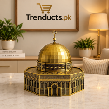 مسجد الاقصیٰ دھاتی مجسمہ – اسلامی گھر کی سجاوٹ کا شو پیس