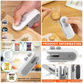 2 in 1 Portable Sealing Machine – Mini Heat Sealer & Cutter - Clarify.pk