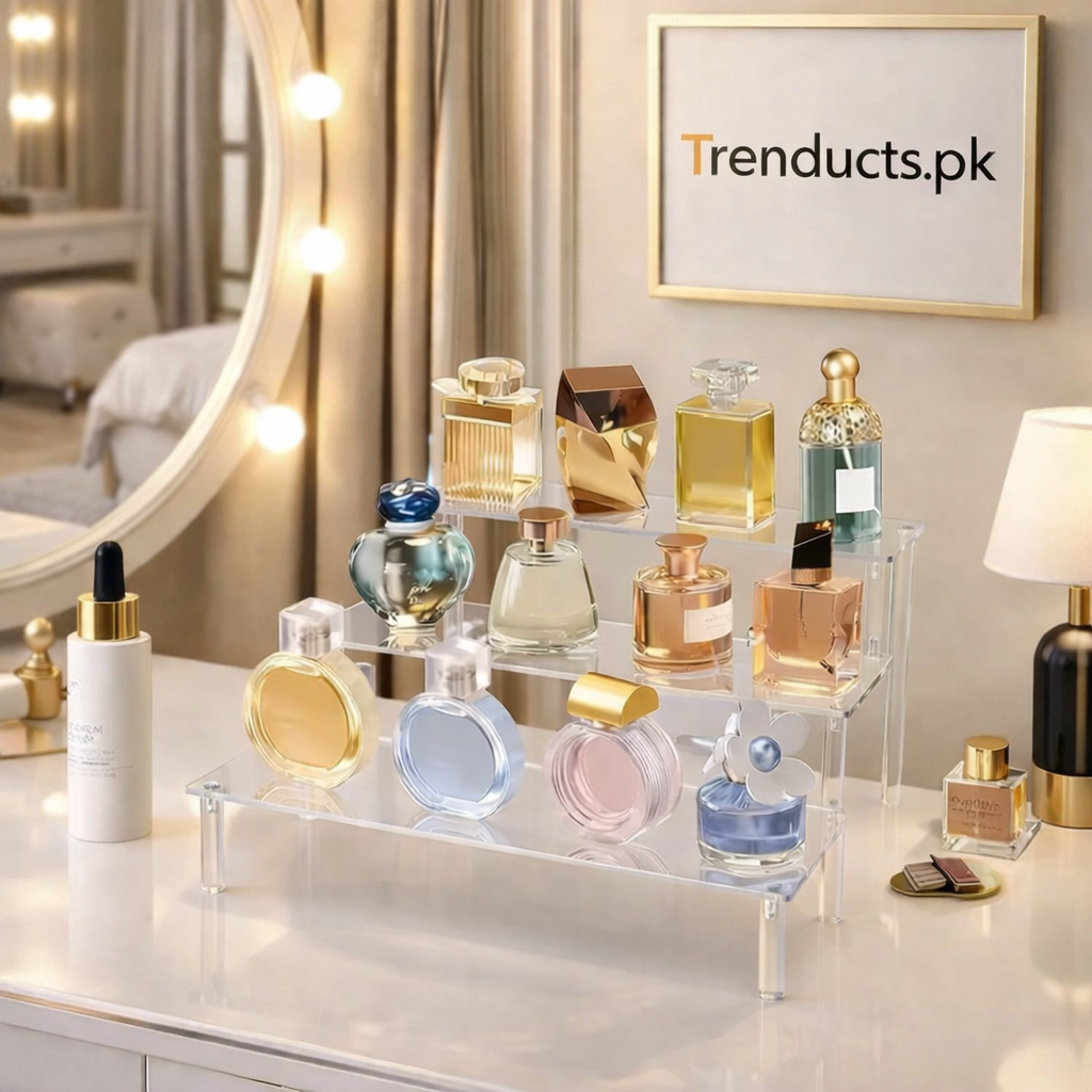 3-Tier Acrylic Display Stand – Premium Multi-Level Organizer SRL