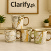 Modern Marble Pattern Mug – Luxury Ceramic Coffee Cup (Each) - Clarify.pk