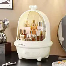 360 Degree Makeup Organizer with Storage Drawer