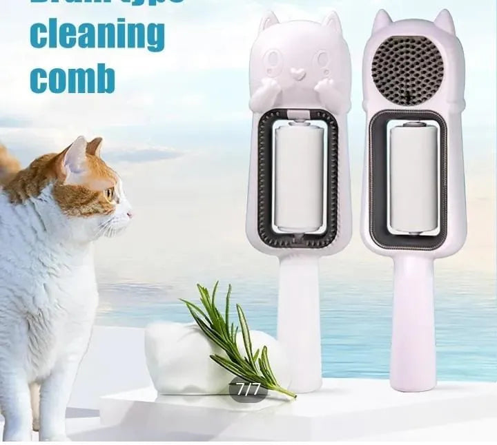PurrGroom 4-in-1 Multifunctional Silicone Pet Grooming & Cleaning Brush
