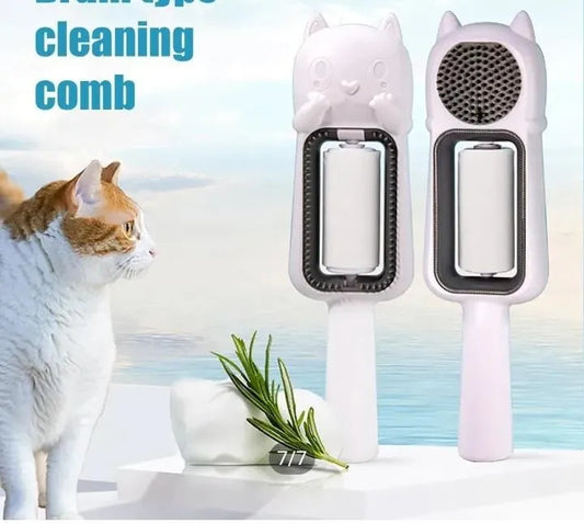 PurrGroom 4-in-1 Multifunctional Silicone Pet Grooming & Cleaning Brush