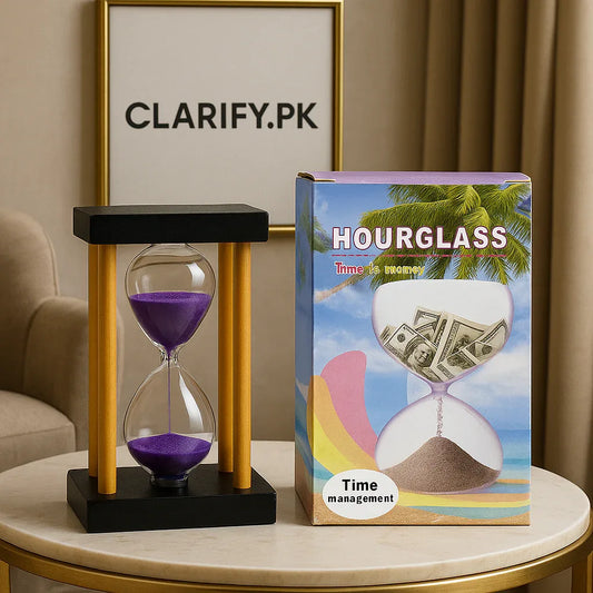 15-Minute Hourglass Timer – Sand Timer for Home & Office - Clarify.pk