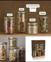 Premium 4-Piece Airtight Glass Storage Jar Set with Metal Lids - Clarify.pk