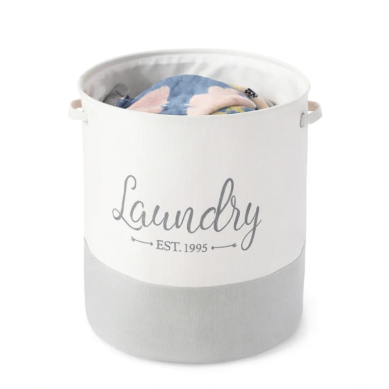 Thick Fabric Foldable Laundry Basket – Storage Solution MJ