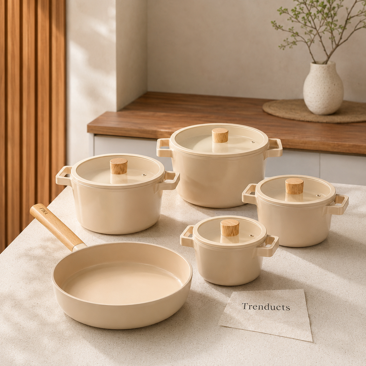 Original FIKA by Neoflam Korean 5 Pieces Cookware Set